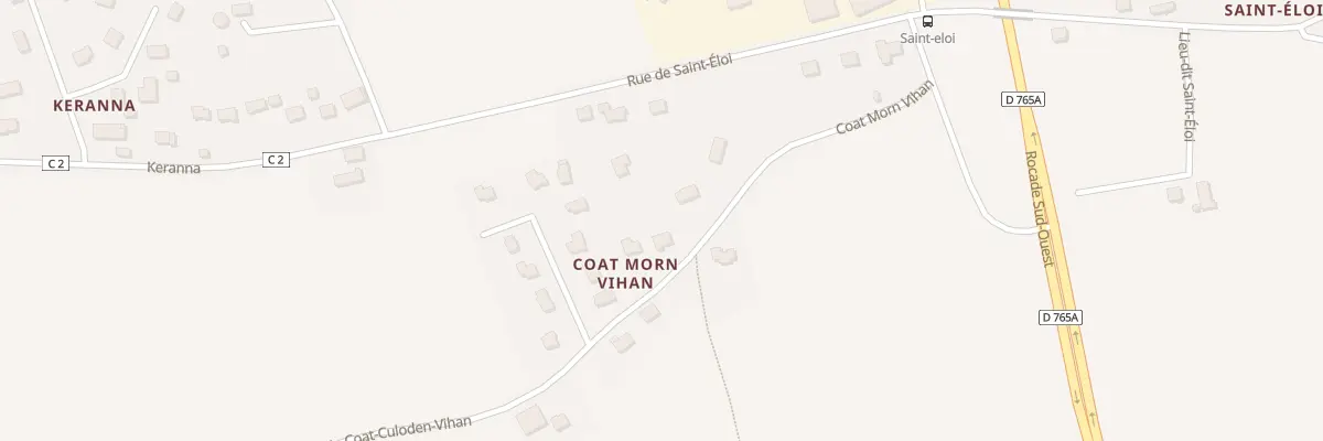Plan du 5303 Coat Morn Vihan à Rosporden