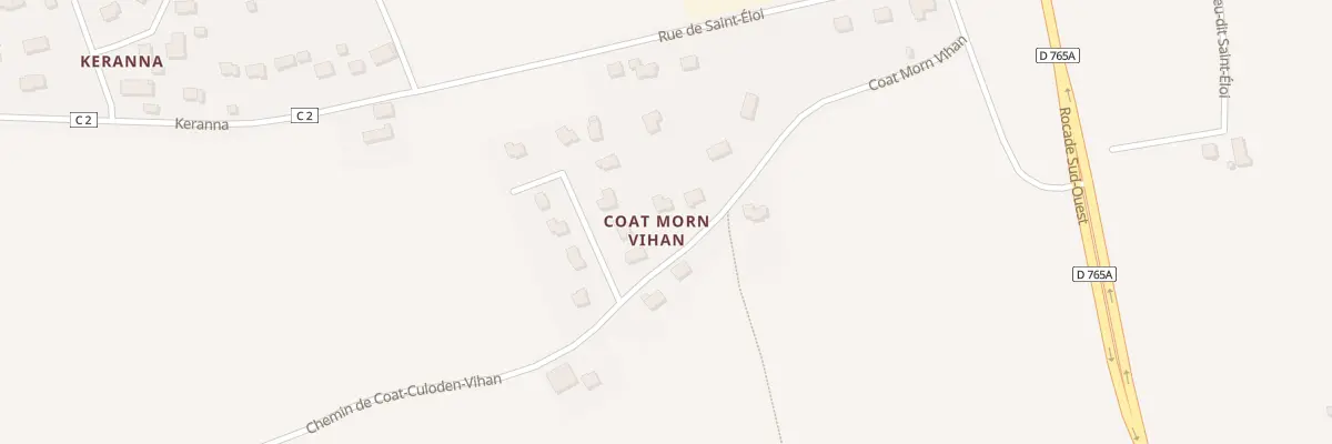 Plan du 5819F Coat Morn Vihan à Rosporden