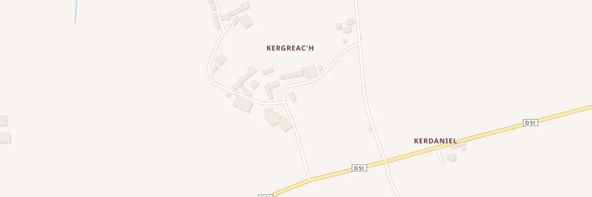 Plan du 371 Kergreac’h à Trégourez