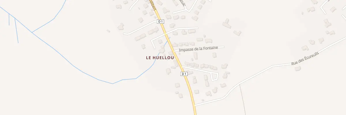 Plan du 5904F Huellou à Trégunc