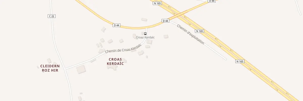 Plan du 43 Che de Croas Kerdaic à Melgven