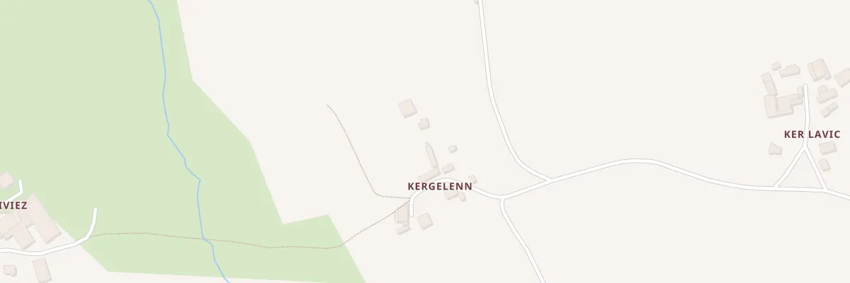 Plan du 2 Kêr Gelenn à Laz