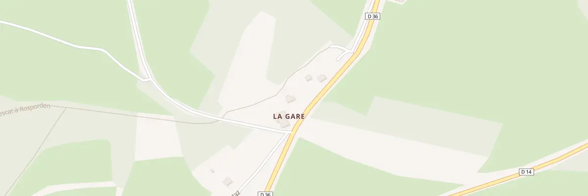 Plan du 109 La Gare à Loqueffret