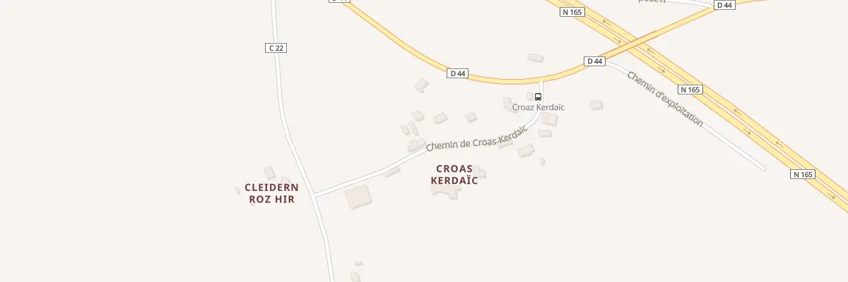 Plan du 196 Che de Croas Kerdaic à Melgven