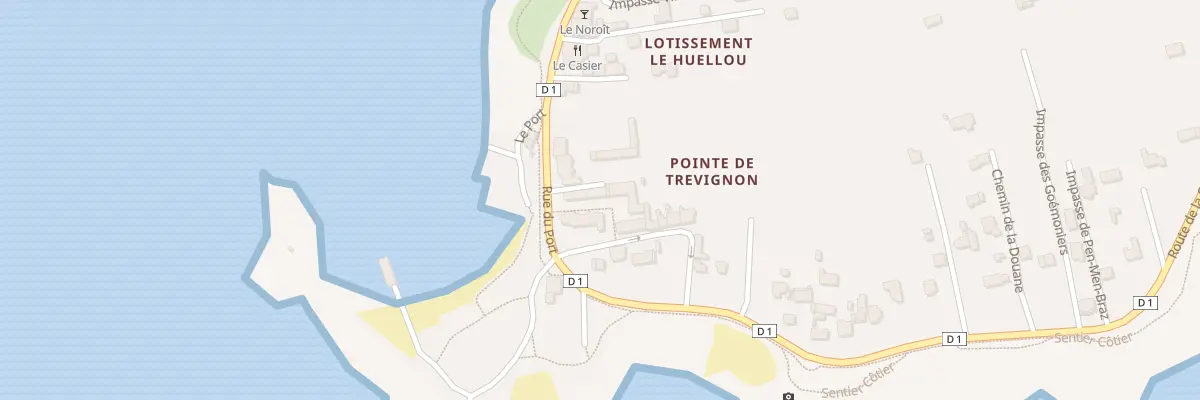 Plan du 5533 Res du Port à Trégunc