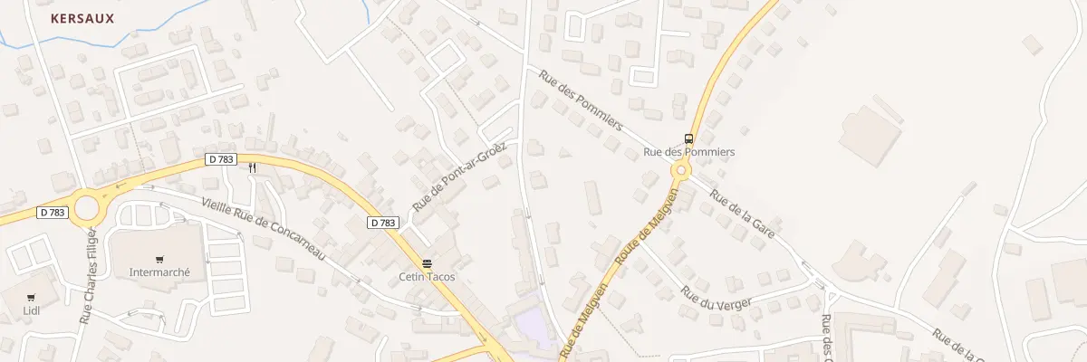 Plan du 4 Rue des Grandes-Roches à Trégunc