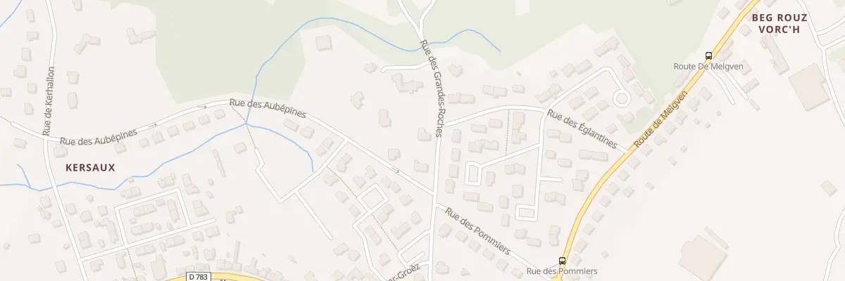 Plan du 5 Rue des Grandes-Roches à Trégunc