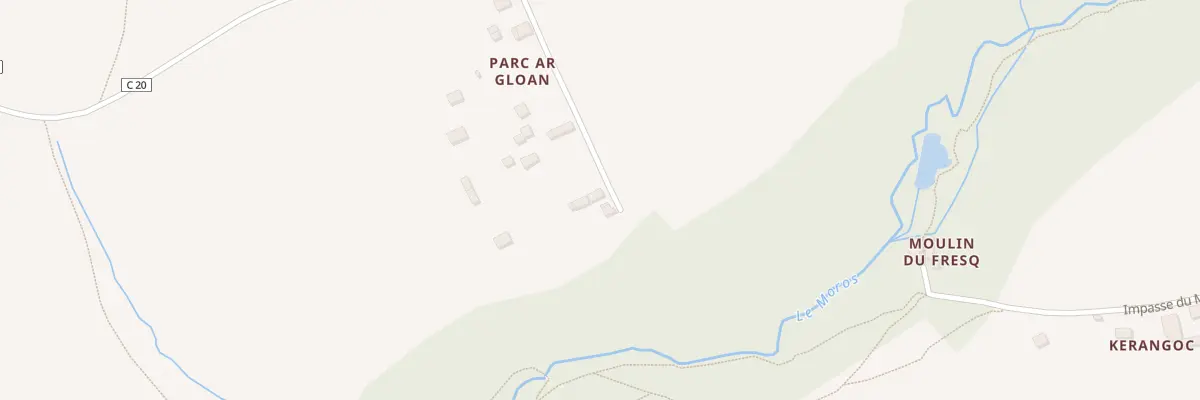 Plan du 236 Imp de Parc ar Gloan à Melgven