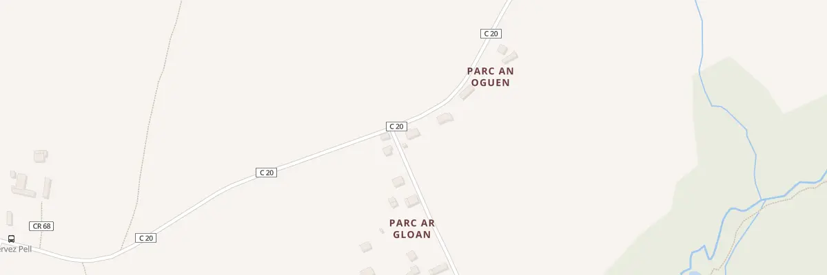 Plan du 9 Imp de Parc ar Gloan à Melgven