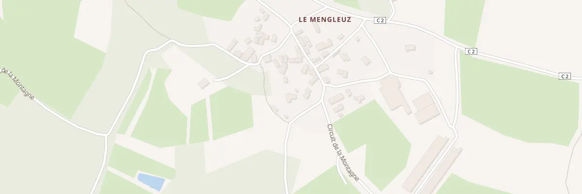 Plan du 244 Le Mengleuz à Plounéour-Ménez