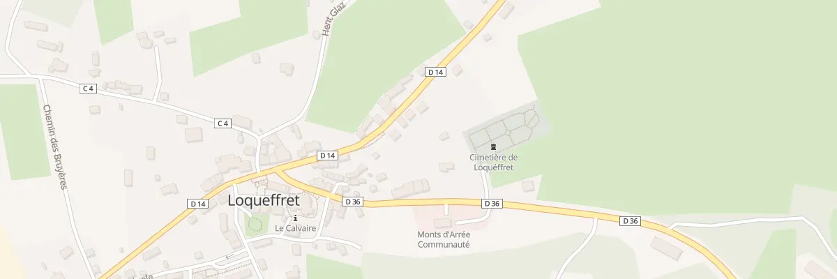 Plan du 297 Le Bourg à Loqueffret