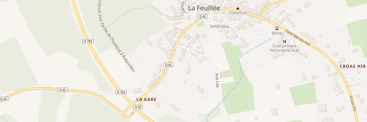 Plan du 9007 Rue Lab à La Feuillée