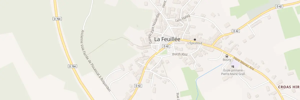 Plan de Vc Garenn Sant Houardon à La Feuillée