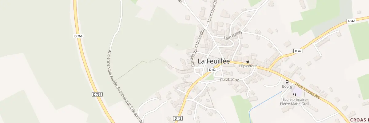 Plan du 9008 Vc Garenn Sant Houardon à La Feuillée
