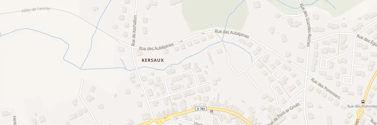 Plan du 28 Cité de Kersaux à Trégunc