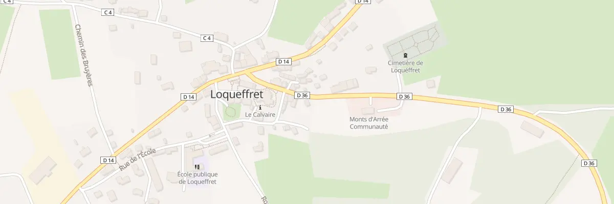 Plan du 279 Le Bourg à Loqueffret