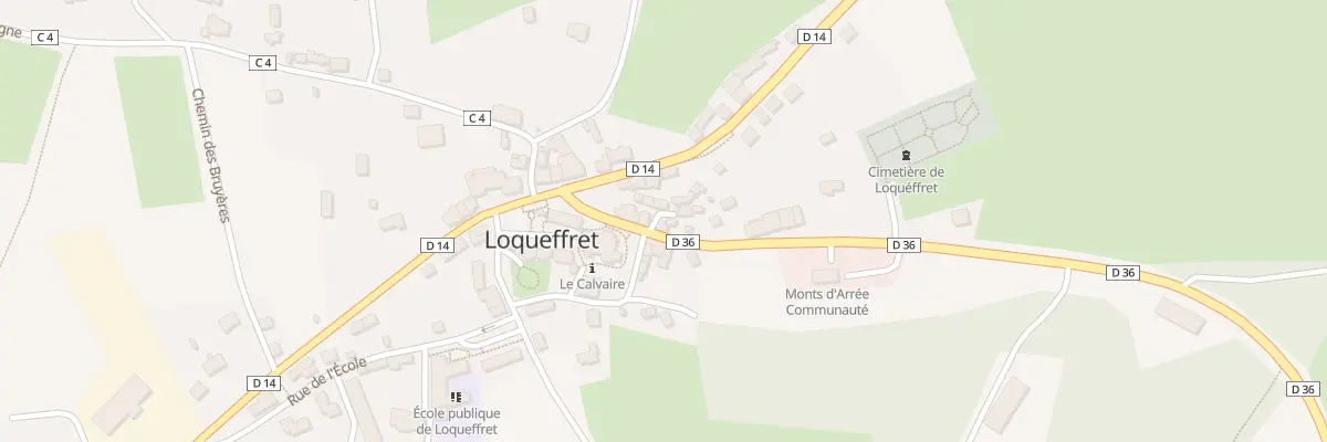 Plan du 285 Le Bourg à Loqueffret