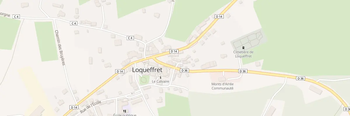 Plan du 287 Le Bourg à Loqueffret