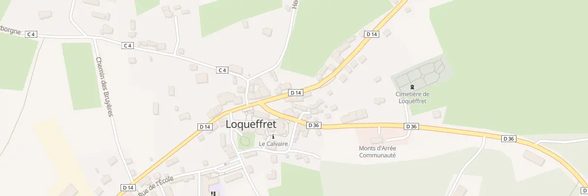 Plan du 293 Le Bourg à Loqueffret