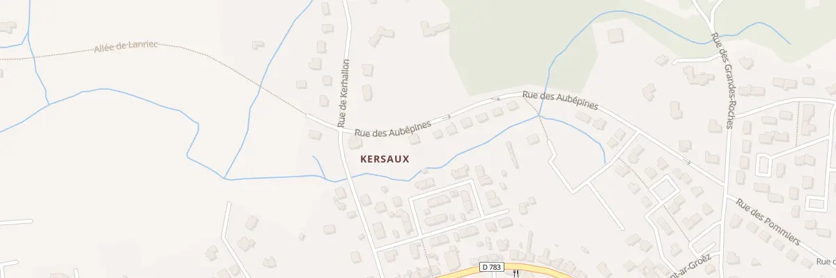 Plan du 15 Rue des Aubépines à Trégunc