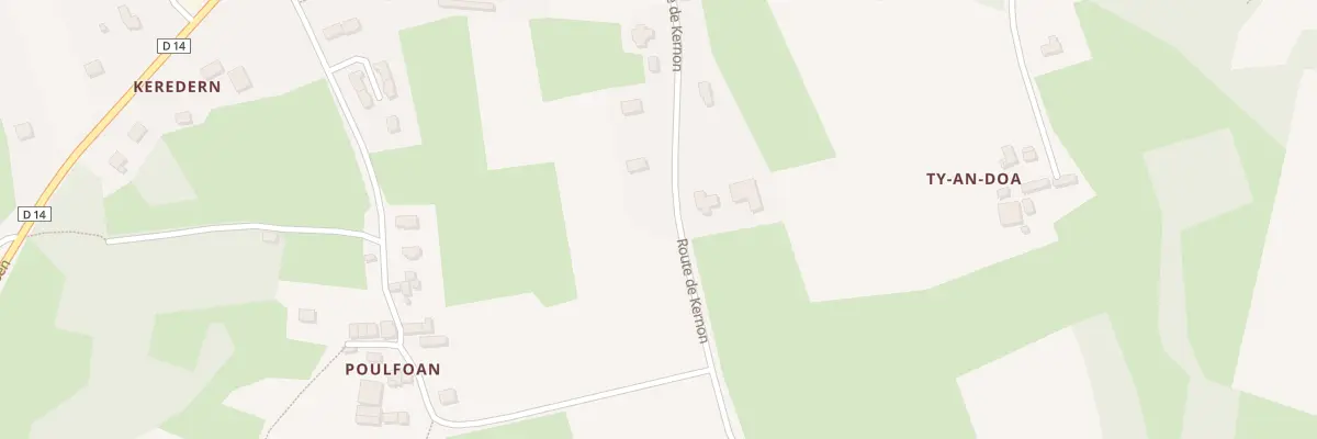 Plan du 12 Rte de Kernon à Loqueffret
