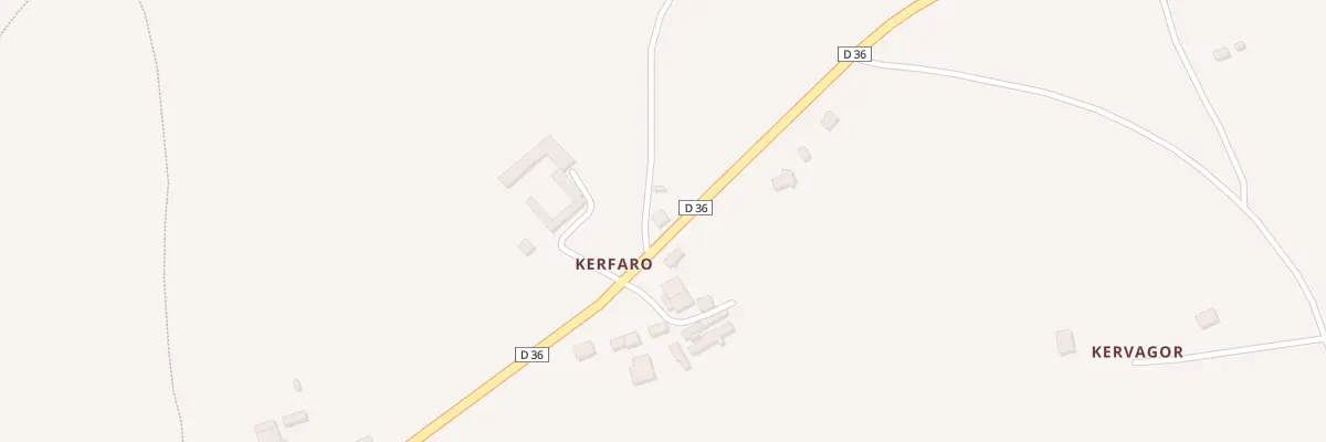 Plan du 354 Kerfaro à Trégourez