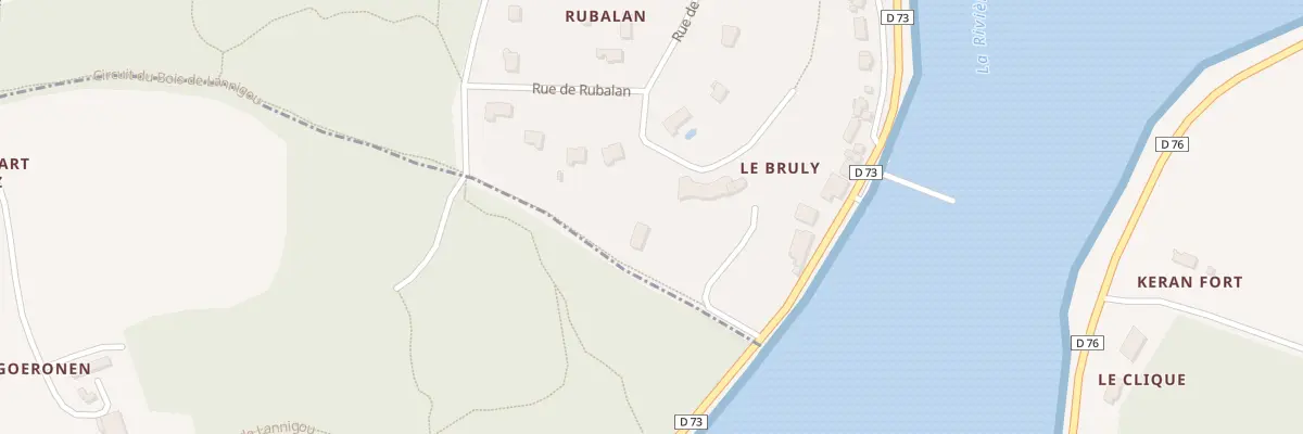 Plan du 9 Rue de Rubalan à Locquénolé