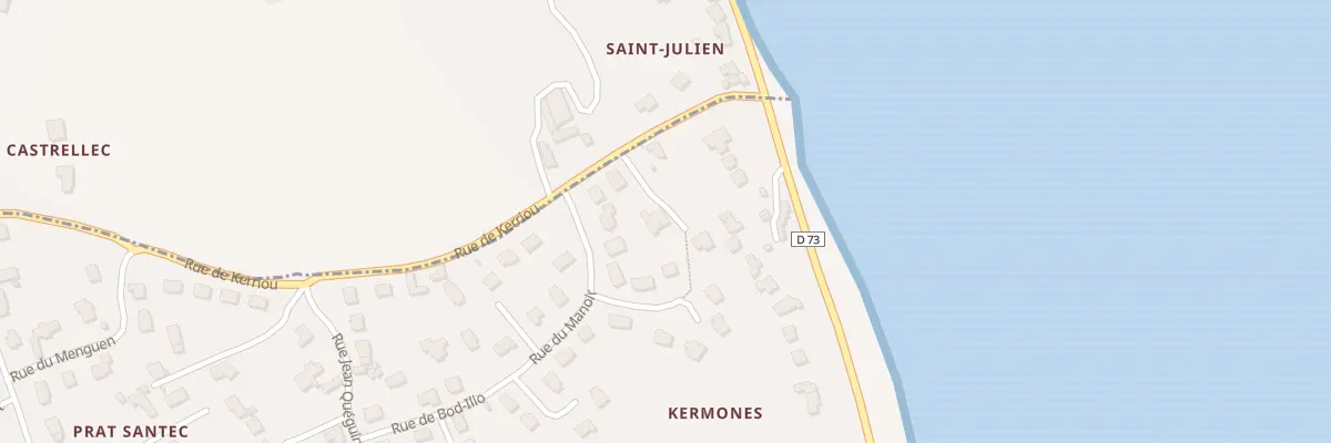 Plan du 5 Rue de Kerriou à Locquénolé