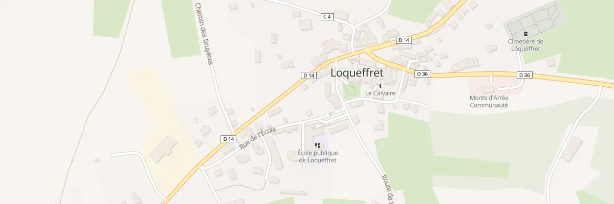 Plan du 7 Rte de Pleyben à Loqueffret