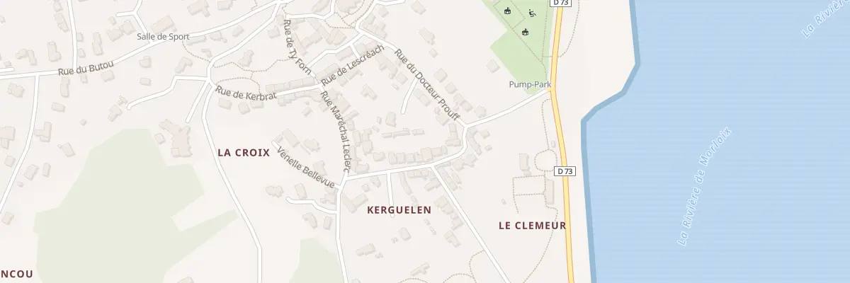Plan du 1 Rue de Kerguélen à Locquénolé