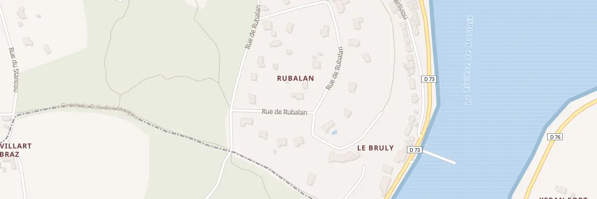Plan du 16 Rue de Rubalan à Locquénolé