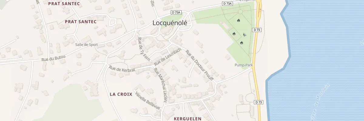 Plan du 3 Rue du Docteur Prouff à Locquénolé