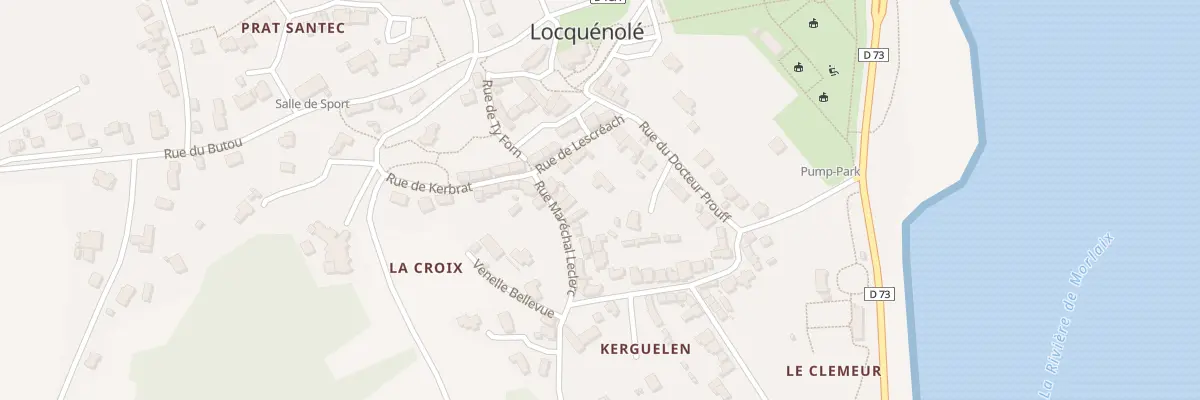 Plan du 8 Rue de Lescréach à Locquénolé