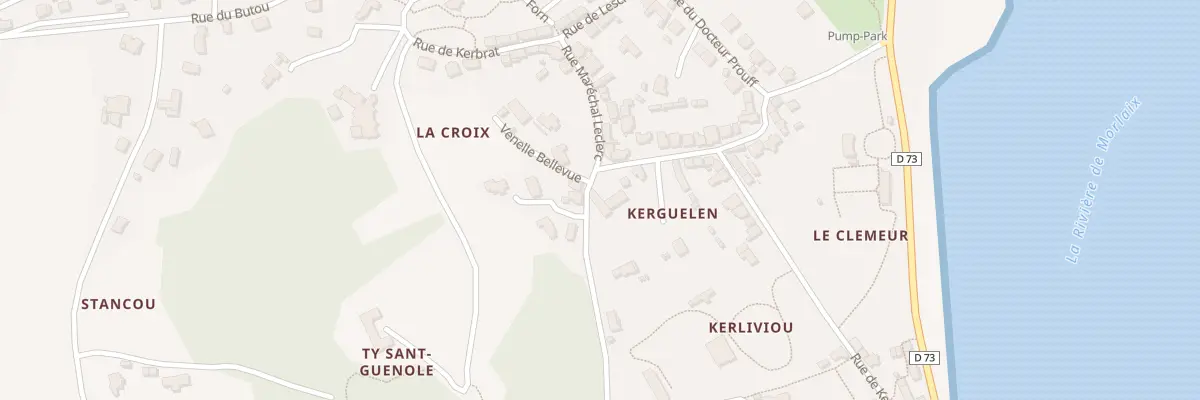 Plan du 12 Rue de Kerguélen à Locquénolé