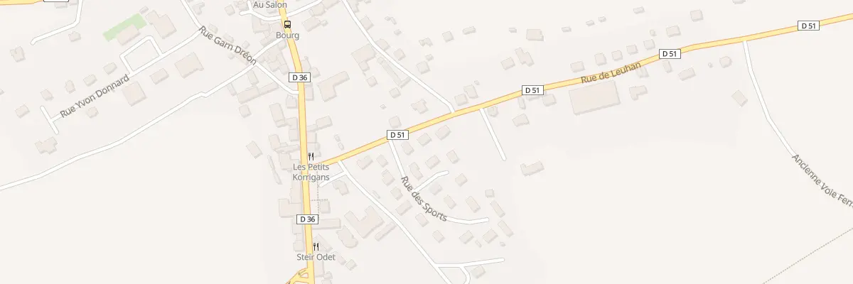 Plan du 3 Rue de Leuhan à Trégourez