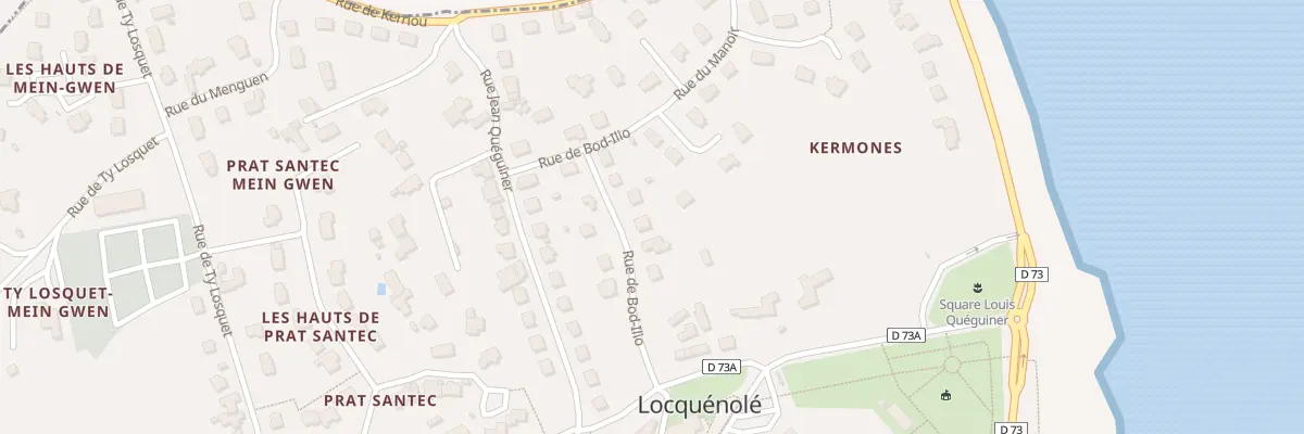Plan du 9 Rue de Bod-ilio à Locquénolé