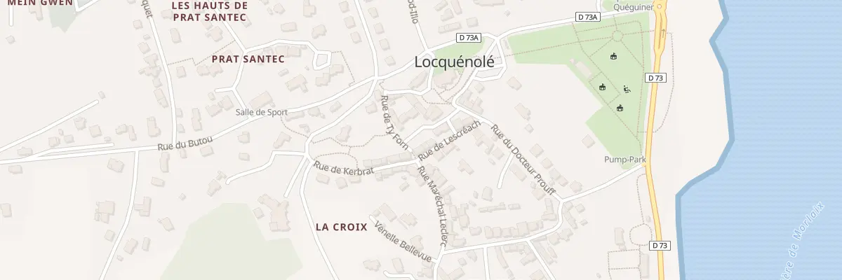 Plan du 3 Rue de Lescréach à Locquénolé
