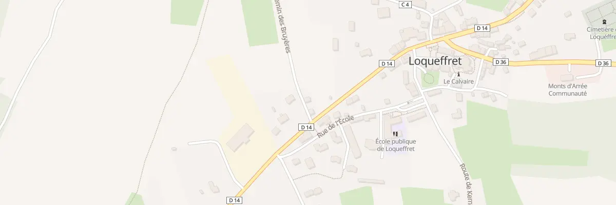 Plan du 1 Che des Bruyeres à Loqueffret