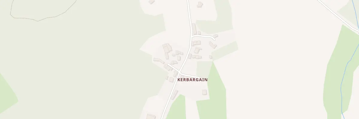 Plan du 330 Kerbargain à La Feuillée