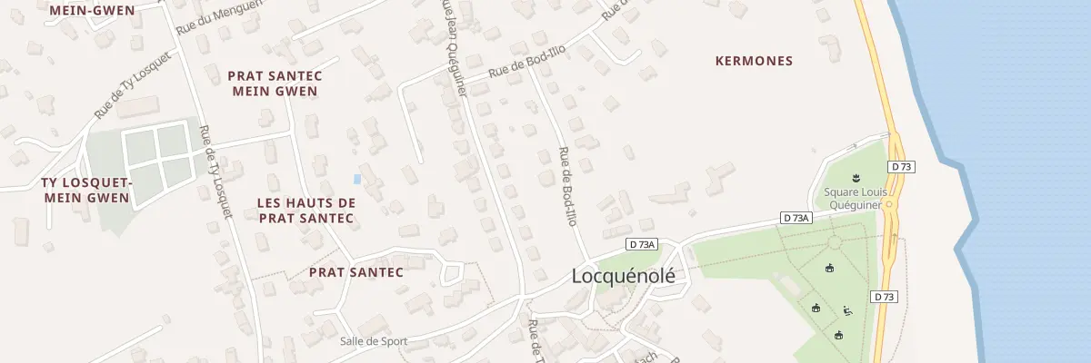 Plan du 2 Rue de Bod-ilio à Locquénolé
