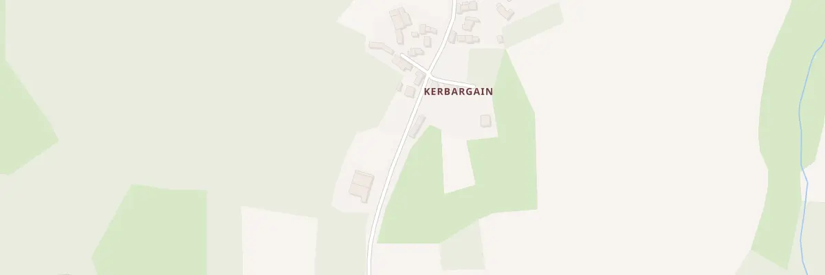 Plan du 326 Kerbargain à La Feuillée