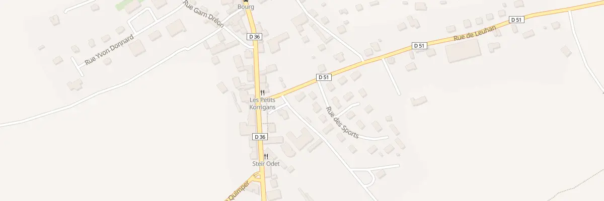 Plan du 1B Rue de Leuhan à Trégourez