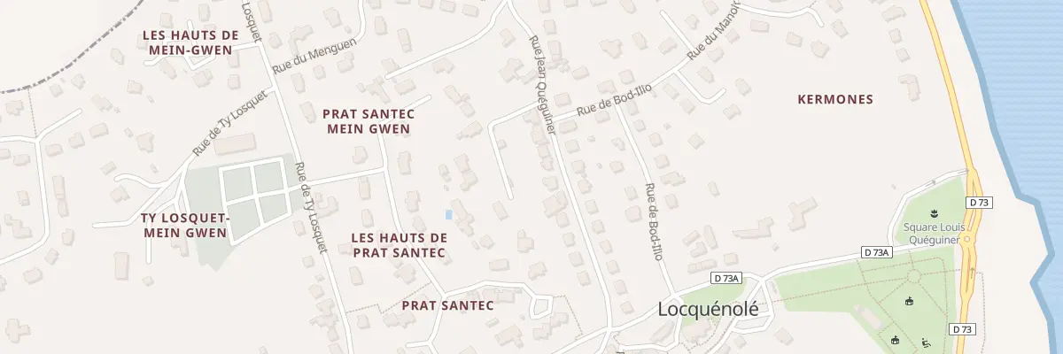 Plan du 18 Rue Jean Quéguiner à Locquénolé