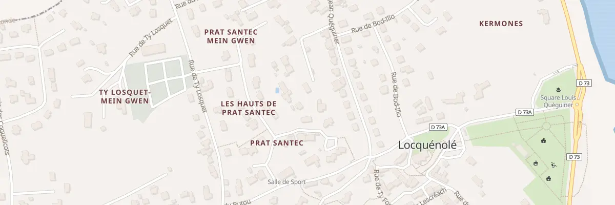 Plan du 14 Rue de Kergroades à Locquénolé