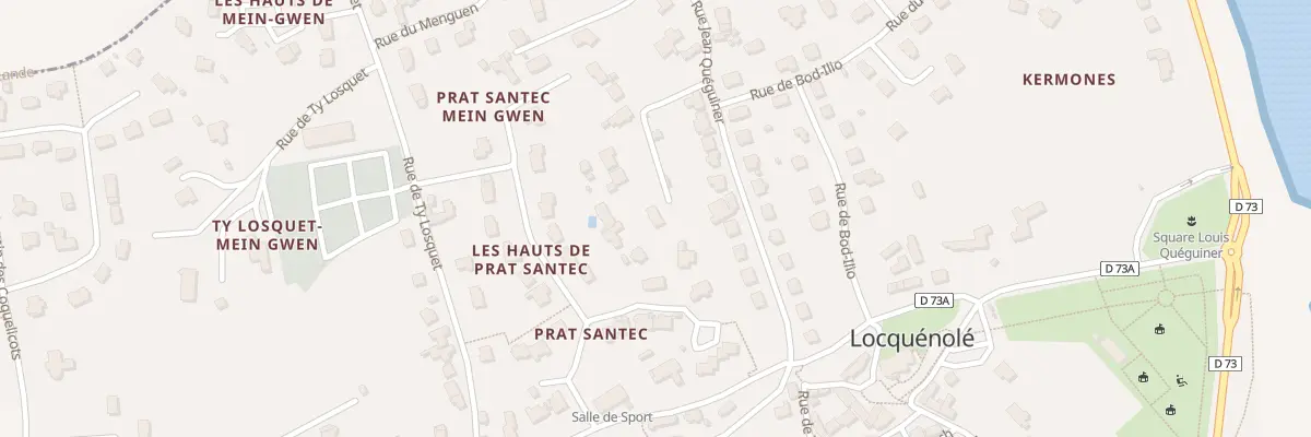 Plan du 11 Rue de Kergroades à Locquénolé