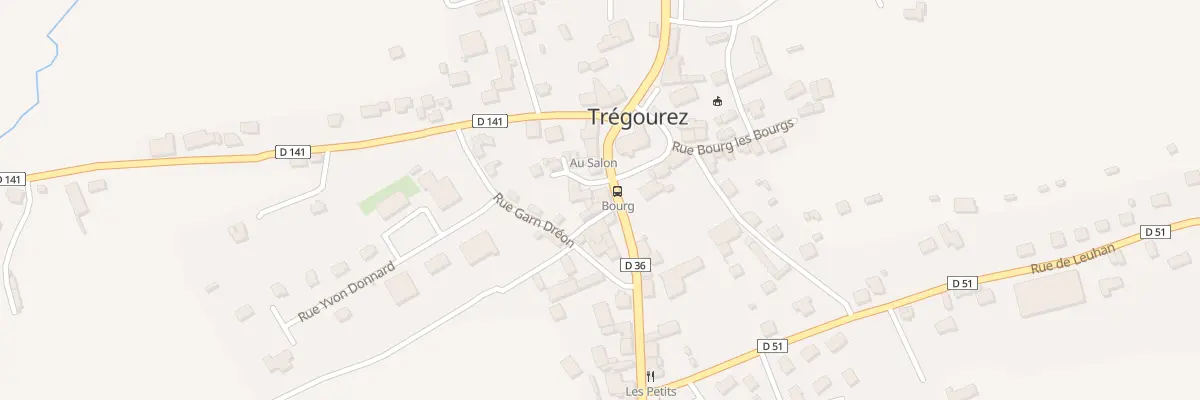 Plan du 1 Rue Yves Allain à Trégourez