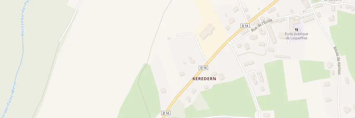 Plan du 246A Le Bourg à Loqueffret