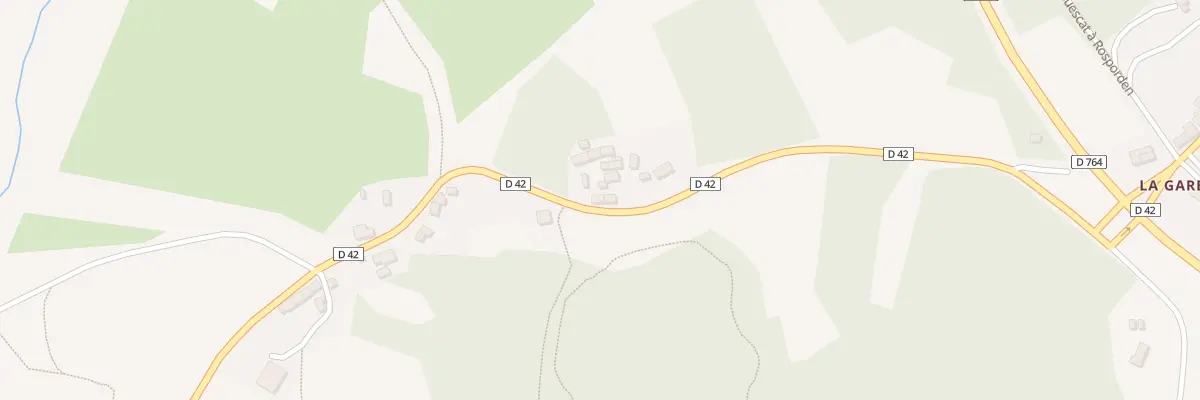 Plan du 334 Kerberou à La Feuillée