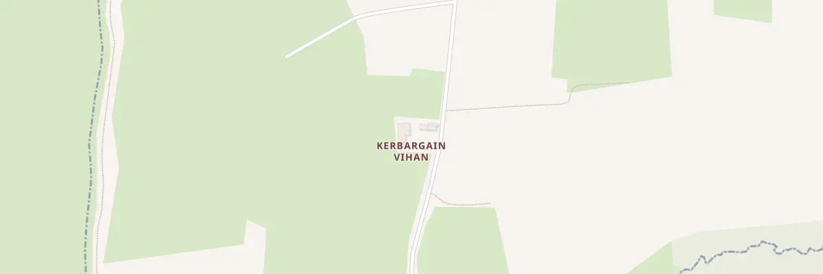 Plan du 332 Kerbargain Vihan à La Feuillée