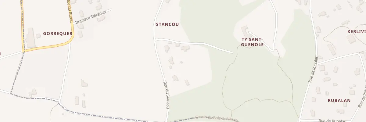 Plan du 16 Rue du Stancou à Locquénolé